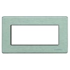 BTICINO - BTI504/4A/AL MAGIC - PLACCA 4P ALLUMINIO