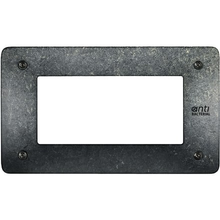 BTICINO - BTIAM4804NAR MATIX - PLACCA+SUPP 4P NATIVE ANTIRIMOZI