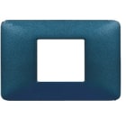 BTICINO - BTIAM4819TBM MATIX - PLACCA 2P CENTRATI BLU MERCURIO