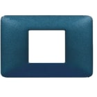BTICINO - BTIAM4819TBM MATIX - PLACCA 2P CENTRATI BLU MERCURIO