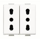 BTICINO - BTIAM5180/2 MATIX - PRESA 10/16A DUPLEX