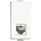 BTICINO - BTIAM5958/11NAB MATIX - CONNETTORE RJ11 K10 ANTIBATTERIC