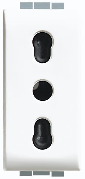 BTICINO - BTIC4180 LUNA - PRESA 2P+T 10/16A BIPASSO