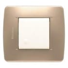 BTICINO - BTIC4802GM LUNA - PLACCA 2P GIALLO METALLIZZATO