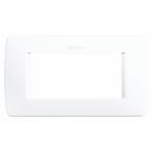 BTICINO - BTIC4804BN LUNA - PLACCA 4P BIANCO