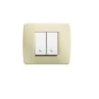 BTICINO - BTIC4819AV LUNA - PLACCA 2P CENTRATI AVORIO