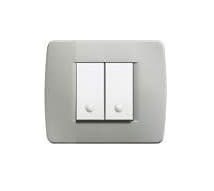 BTICINO - BTIC4819GC LUNA - PLACCA 2P CENTRATI GRIGIO CHIARO