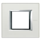BTICINO - BTIHA4802SAN Abdeckrahmen AXOLUTE: 1-fach, 2 Module,