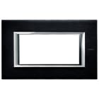 BTICINO - BTIHA4804XS AXOLUTE - PLACCA 4P ANTRACITE SPAZZOLATO