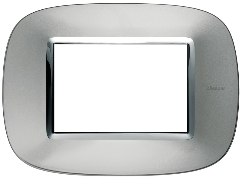 BTICINO - BTIHB4803XC AXOLUTE - PLACCA 3P ALLUMINIO AXOLUTE