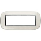 BTICINO - BTIHB4806DB AXOLUTE - PLACCA 6P BIANCO LIQUID
