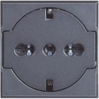 BTICINO - BTIHS4140/16F AXOLUTE - PRESA STD TED/ITA FLAT ANTRACI