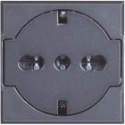 BTICINO - BTIHS4140/16F AXOLUTE - PRESA STD TED/ITA FLAT ANTRACI