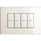 BTICINO - BTIHW4804HD AXOLUTE AIR - PLACCA 4M BIANCO