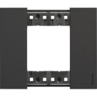 BTICINO - BTIKA4802KG L.NOW - PLACCA 2P NERO