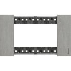 BTICINO - BTIKA4804ZG L.NOW - PLACCA 4P ACCIAIO