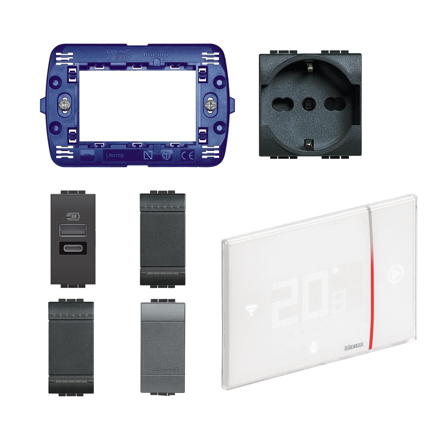 BTICINO - BTIL25SON LL - CUBO FISICO 2025 ANTRACITE