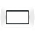 BTICINO - BTIL4804PB LIVING INT.- PLACCA 4P PLASTICA BIANCO S