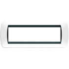 BTICINO - BTIL4807PB LIVING INT.- PLACCA 7P PLASTICA BIANCO S