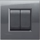 BTICINO - BTILNA4802AC LL - PLACCA 2P ACCIAIO