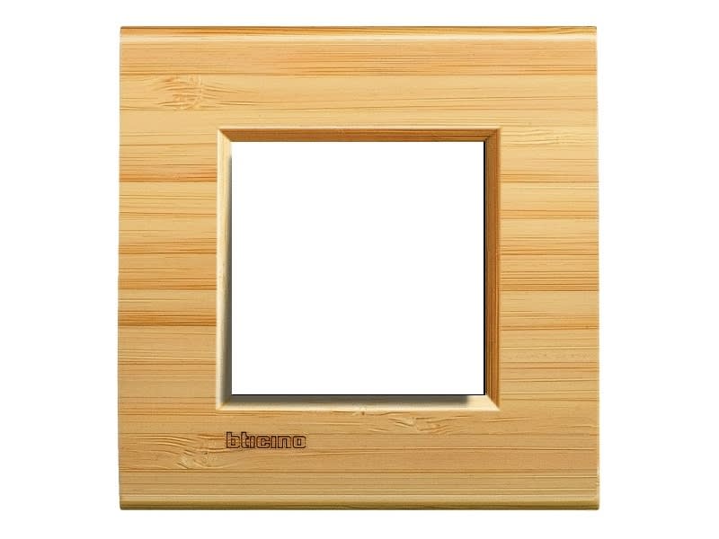 BTICINO - BTILNA4802LBA Abdeckrahmen LIVINGLIGHT: 1-fach, 2 Modu