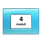 BTICINO - BTILNA4804AD LL - PLACCA 4P AZZURRO