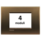 BTICINO - BTILNA4804BZ LL - PLACCA 4P BRONZO