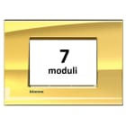 BTICINO - BTILNA4807OA LL - PLACCA 7P ORO FREDDO