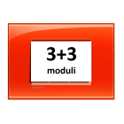 BTICINO - BTILNA4826OD LL - PLACCA 3+3P ARANCIO