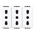 BTICINO - BTIN4180/3 LIGHT - PRESA TRIPLEX BIPASSO 10/16A