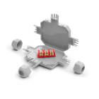 RAYTECH SRL - RYTBOB3 BOB 3 (CF 1 PZ) MINI CASSETTA IP68 GEL