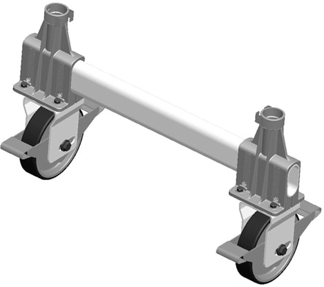 FACAL SRL - FAFC19-1122 TESTATA DI BASE CON DUE RUOTE PER BASE F