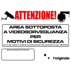 HILTRON LAND SRL - C1AET002 TARGA PVC ADESIVA AREA VIDEOSORVEGLIATA