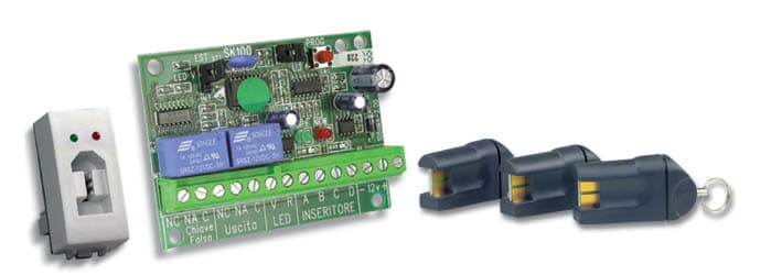 HILTRON LAND SRL - C1ASK103/NLB KIT 3 CHIAVI ELETTRONICHE, SCHEDA SK100,