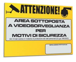 HILTRON LAND SRL - C1ATVTRG TARGA IN METALLO DI SEGNALAZIONE AREA V