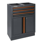 BM SPA - BMM045000231 Modulo fisso con 3 cassetti e 2 antine per arredo officina C45PRO