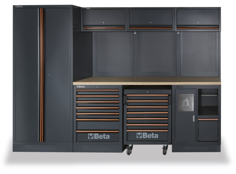 BM SPA - BMM045000002 ARREDI PRO 3MT PIANO WOOD + ARMADIO