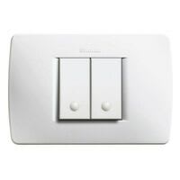 BTICINO - BTIC4819BN LUNA - PLACCA 2P CENTRATI BIANCO