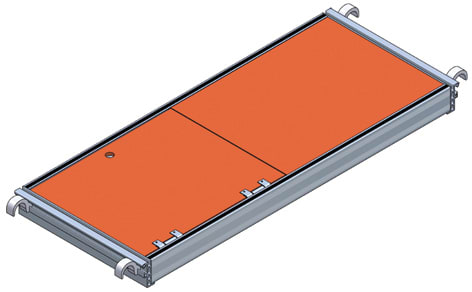 FACAL SRL - FAFC6-7515 SOLO PIANO DI LAVORO IN ALLUM. C/BOTOLA