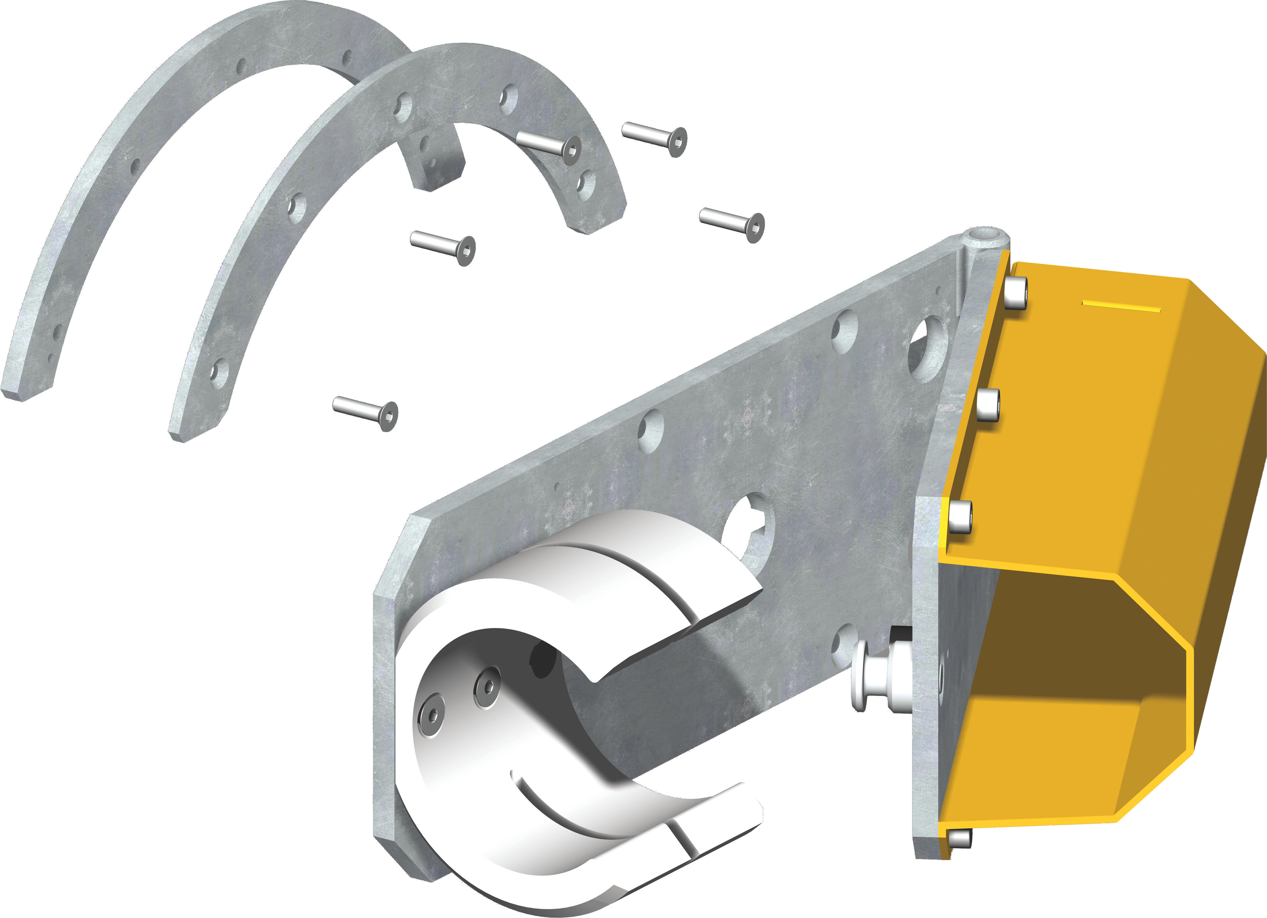 CAME SPA - CMC001G028011 ATTACCO PORTA-ASTA A SFONDAMENTO