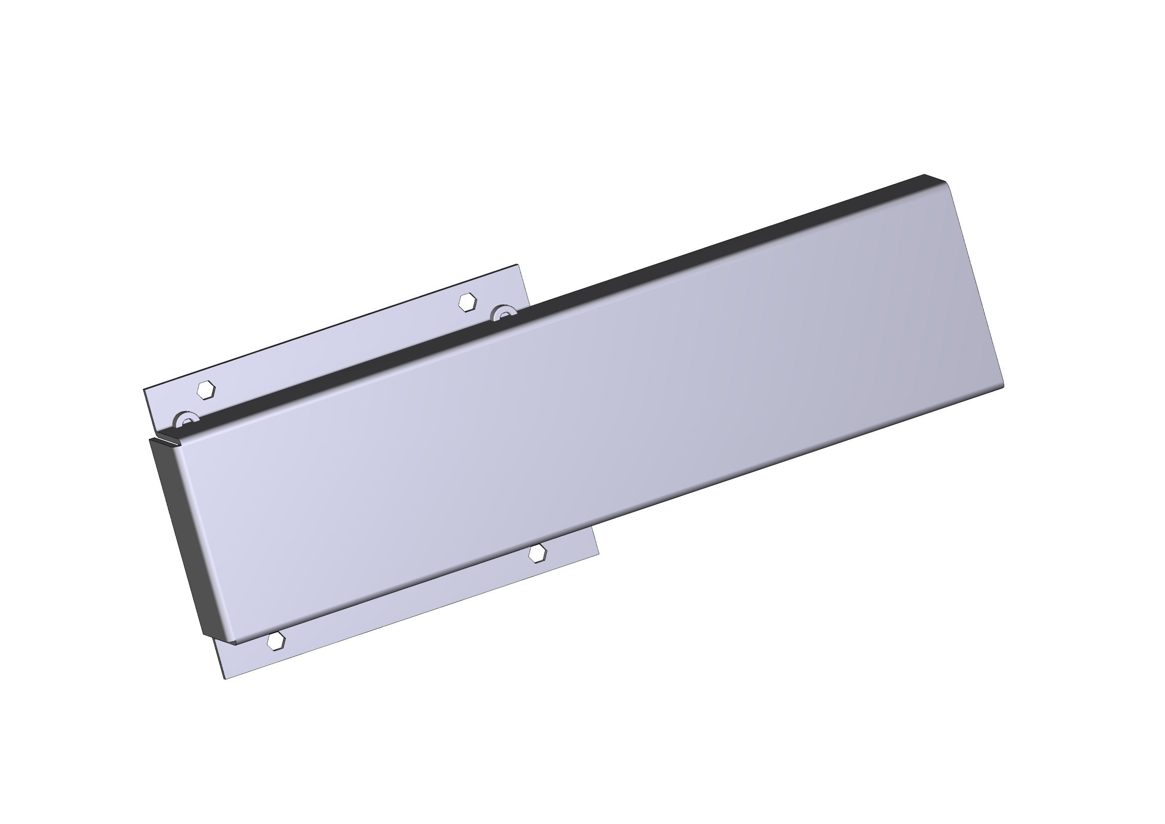CAME SRL - CMC119RIG044 FLANGIA ATTACCO ASTA RETTANGOLARE 60X40