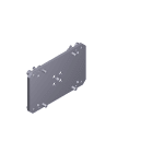 CAME SRL - CMC119RIG168 PIASTRA INTERMEDIA ATTACCO ASTA GARD 4