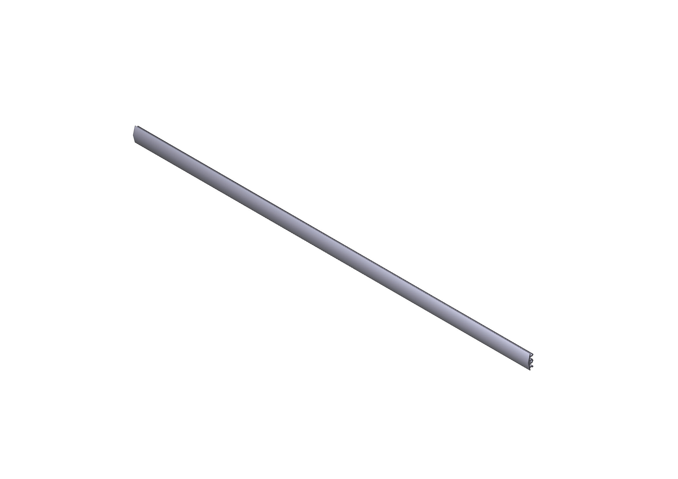 CAME SPA - CMC119RIG223 PROFILO COPRICAVA ASTA L=2M 20PZ