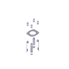 CAME SPA - CMC119RIR146 BASE ANCORAGGIO COLONNINA 52X38MM