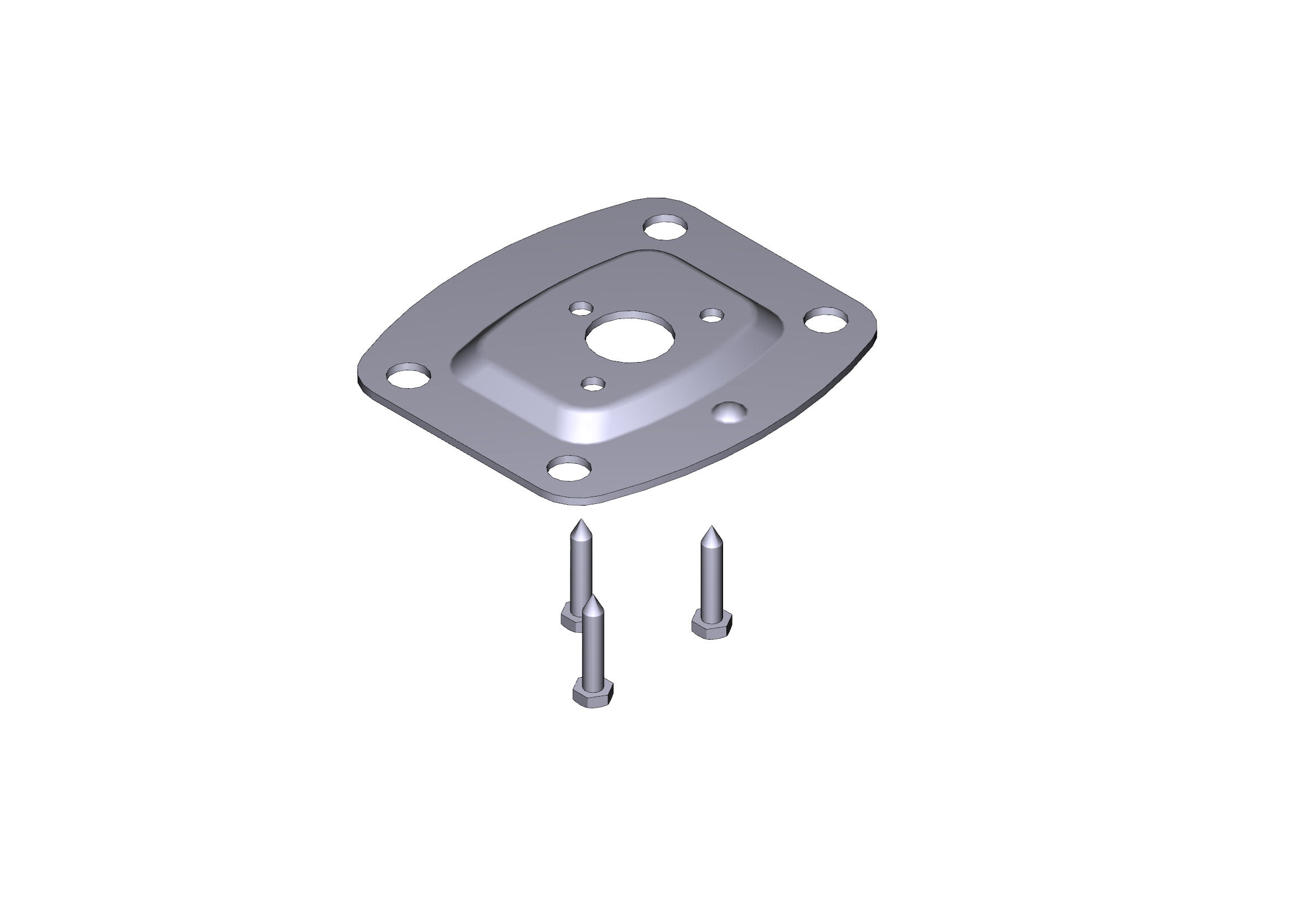 CAME SPA - CMC119RIR147 BASE COLONNINA 52X38MM