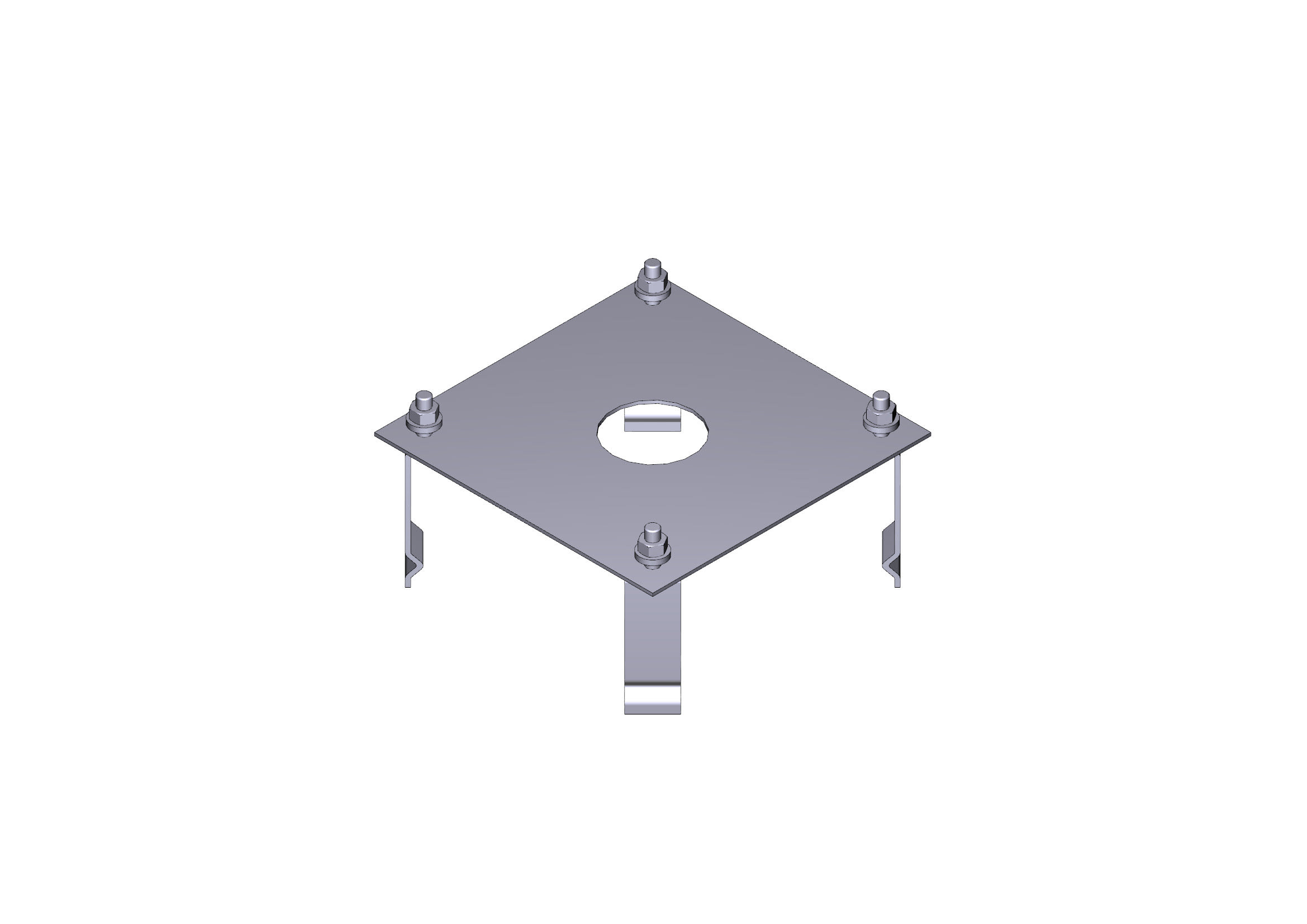 CAME SPA - CMC119RIX005 BASE ANCORAGGIO CAT