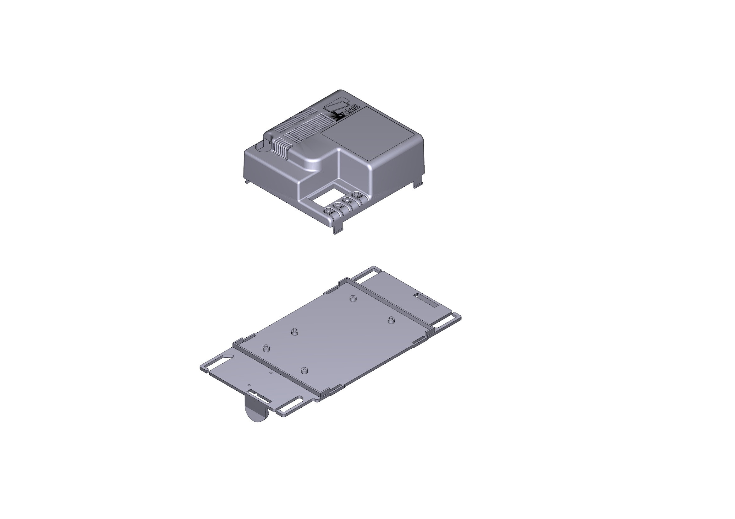 CAME SPA - CMC88001-0169 BASE E COPERCHIO SCHEDA SDN/BXV