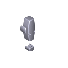 CAME SPA - CMC88003-0038 TAPPO ASTA RETTANGOLARE 90X35 5PZ