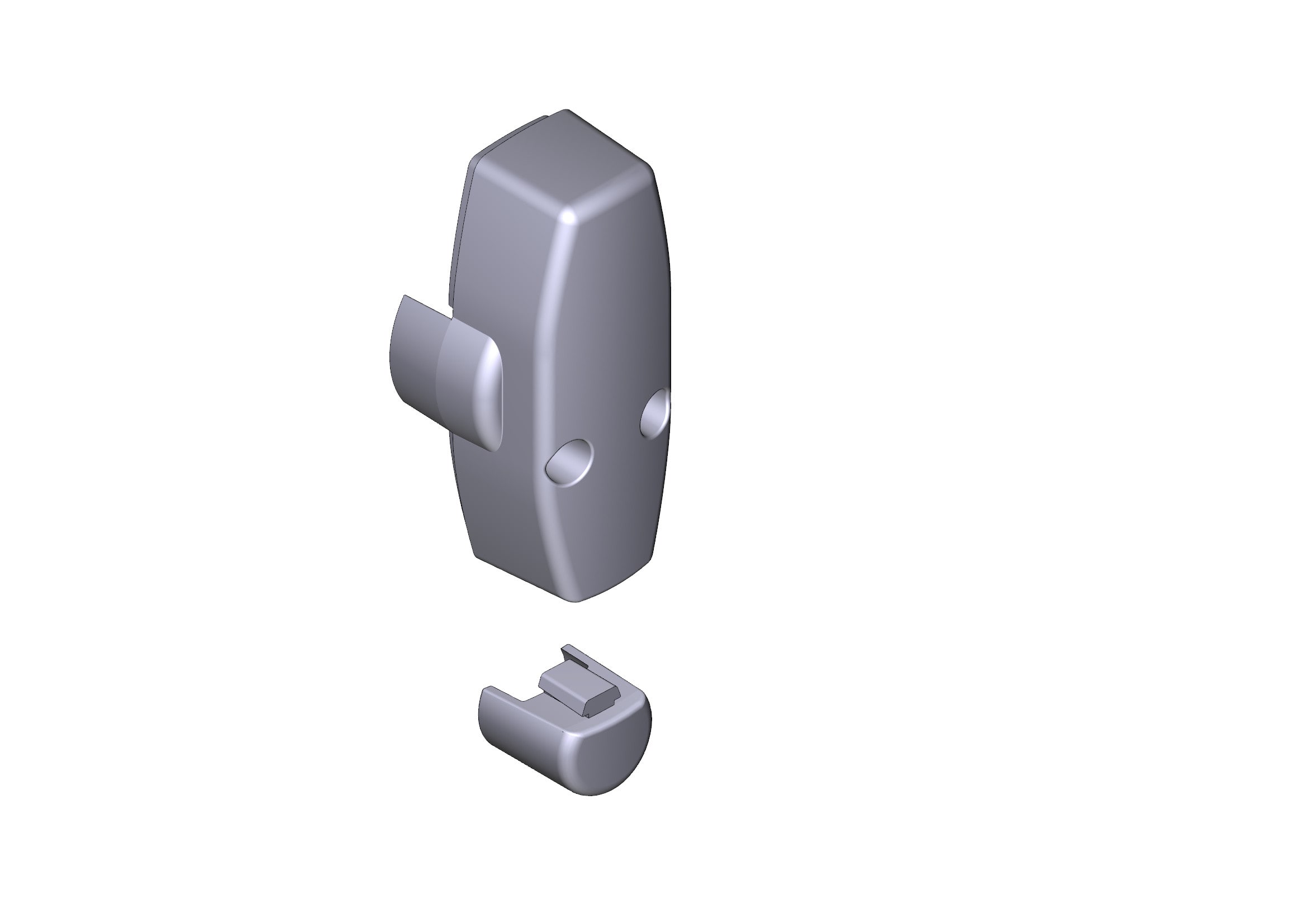 CAME SRL - CMC88003-0038 TAPPO ASTA RETTANGOLARE 90X35 5PZ