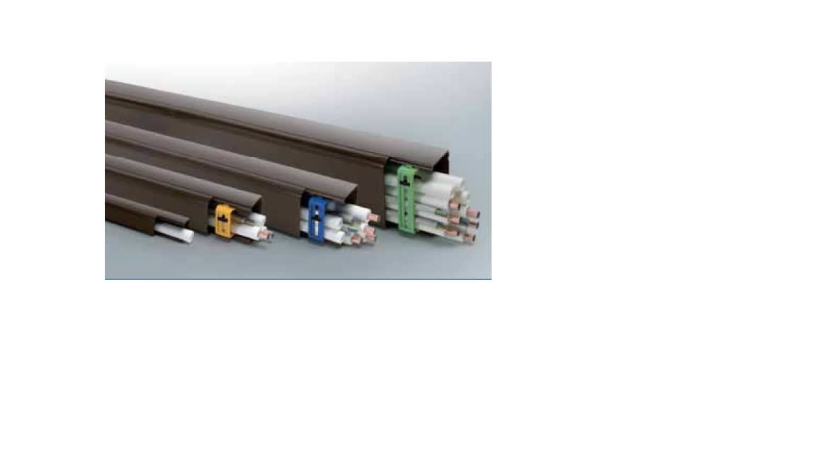 CANALPLAST - CANCON125M CANALE CONDIZ. 125x75 MARRONE